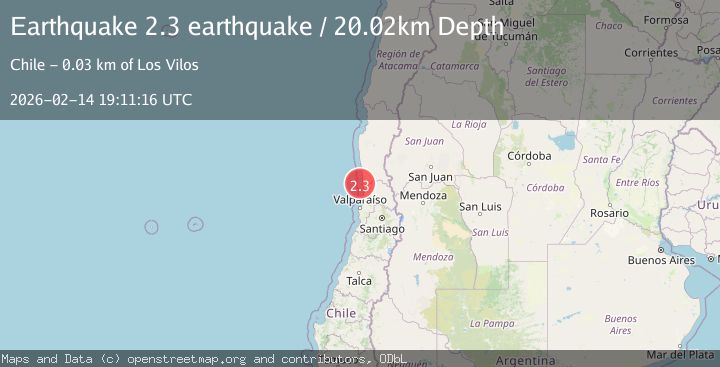 Map of offshore Coquimbo, Chile