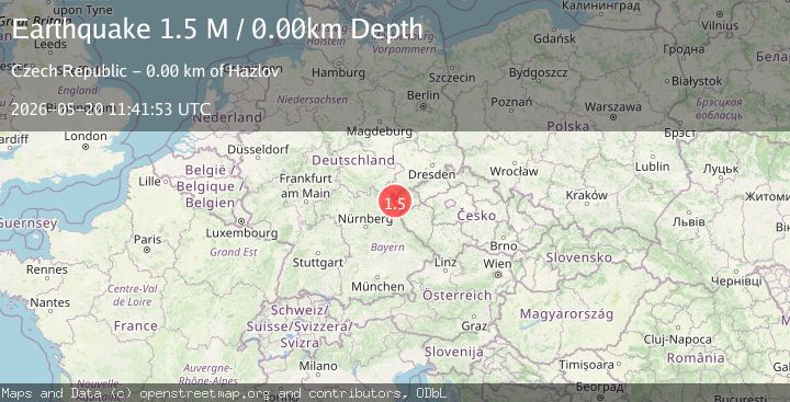 Map of Germany-Czech Republic border region
