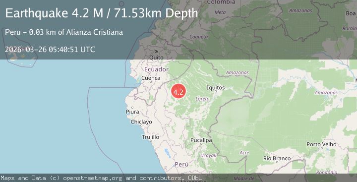 Map of northern Peru