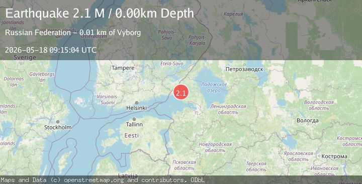Map of Finland-Russia border region