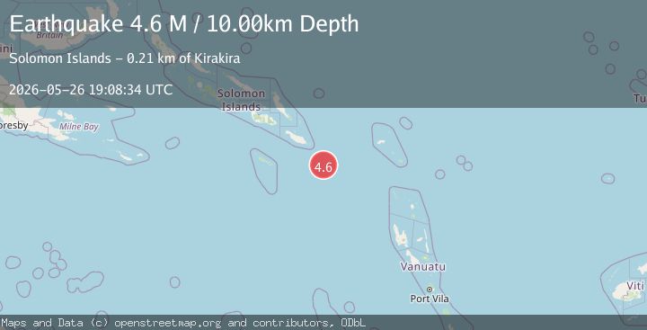Map of Solomon Islands