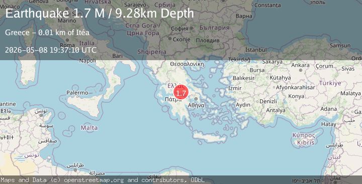 Map of Central Greece