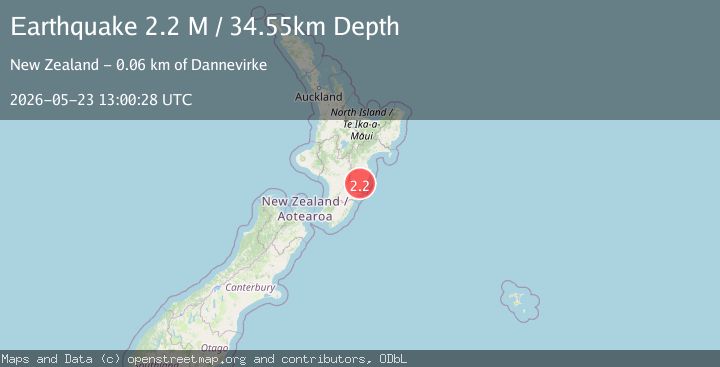Map of Central Hawke's Bay District, New Zealand