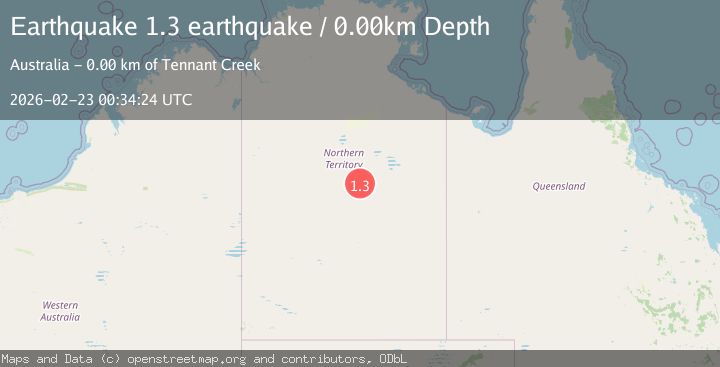 Map of Northern Territory, Australia