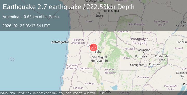 Map of Salta, Argentina