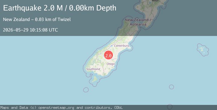 Map of Waitaki District, New Zealand