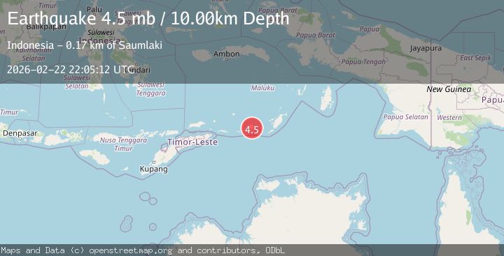 Map of Kepulauan Tanimbar, Indonesia