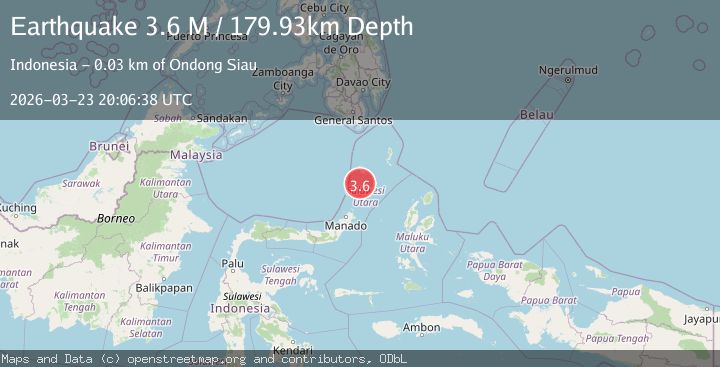 Map of Kepulauan Talaud, Indonesia