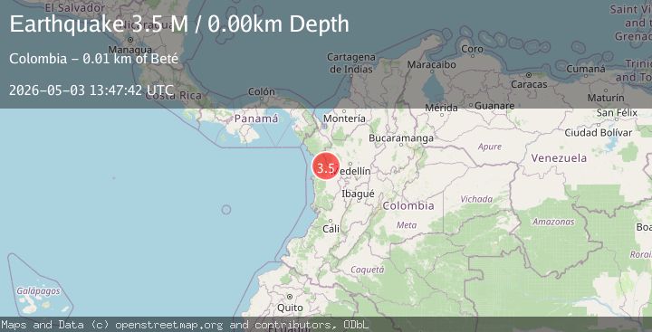 Map of northern Colombia