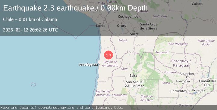 Map of Antofagasta, Chile