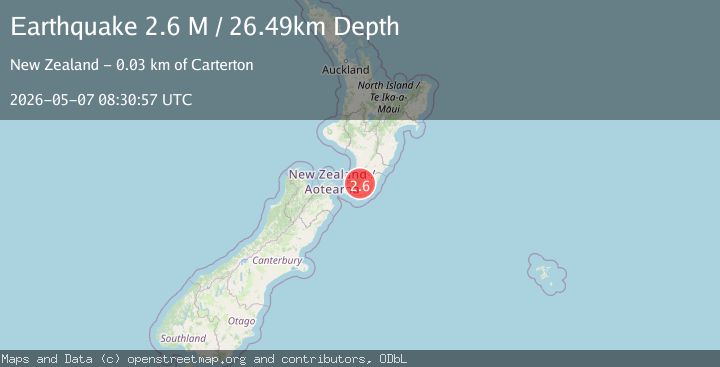 Map of Carterton District, New Zealand