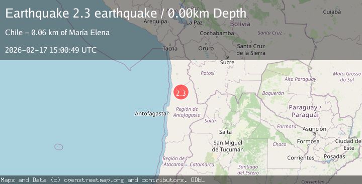 Map of Antofagasta, Chile