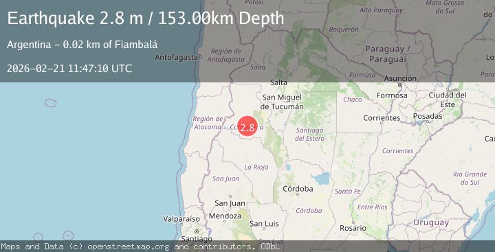 Map of Catamarca, Argentina