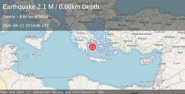 Map of Offshore southern Greece