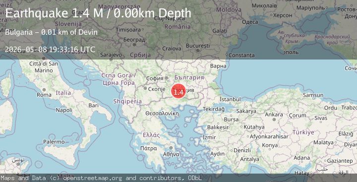 Map of Greece-Bulgaria border region
