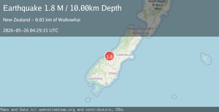 Map of Westland District, New Zealand