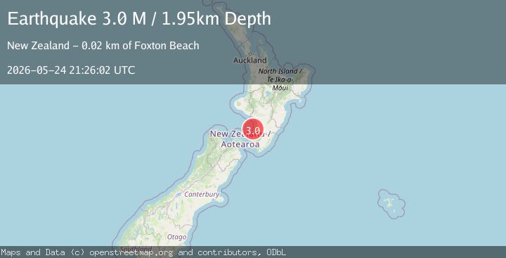 Map of Cook Strait, New Zealand