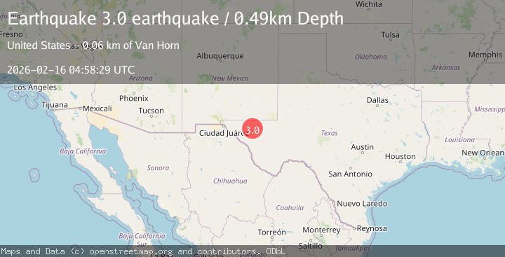 Map of western Texas