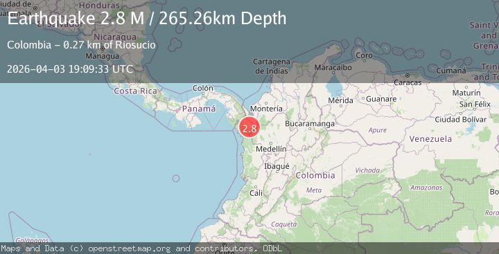 Map of northern Colombia