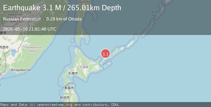 Map of Kuril Islands