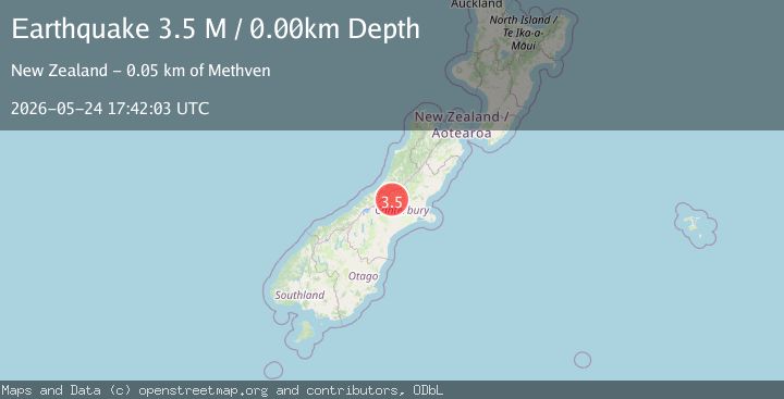 Map of Selwyn District, New Zealand