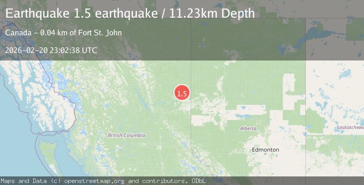 Map of British Columbia, Canada