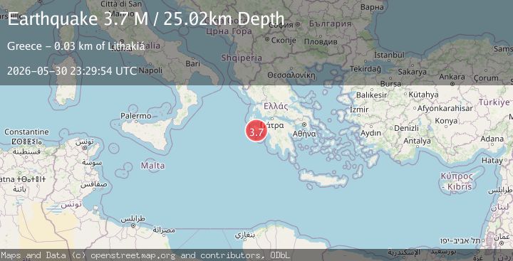 Map of Ionian Sea
