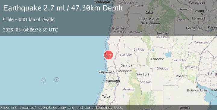 Map of Coquimbo, Chile