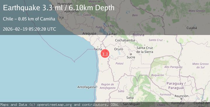 Map of Tarapaca, Chile