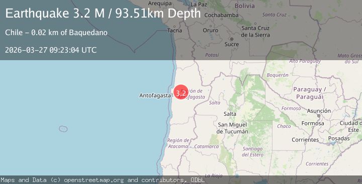 Map of Antofagasta, Chile