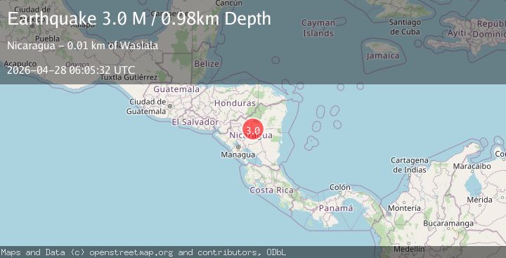 Map of Nicaragua