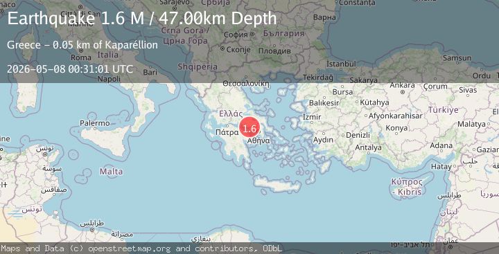 Map of Attica Region, Greece