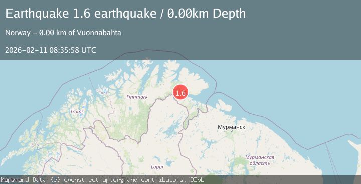Map of Northern Norway