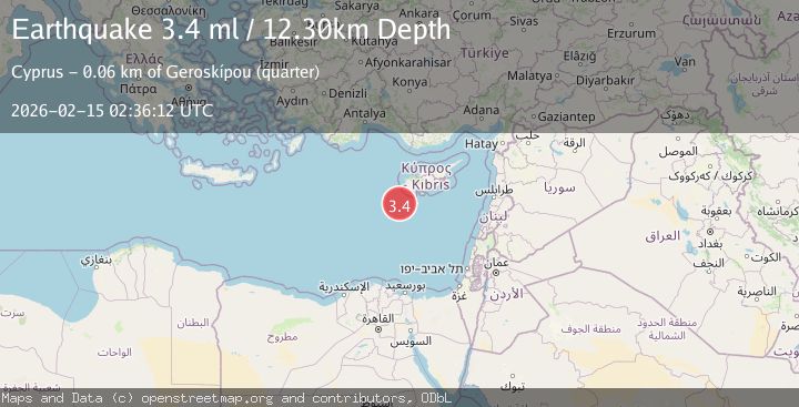 Map of Cyprus region