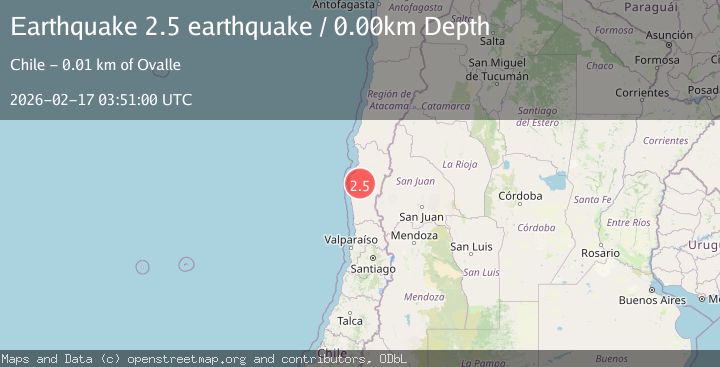 Map of Coquimbo, Chile