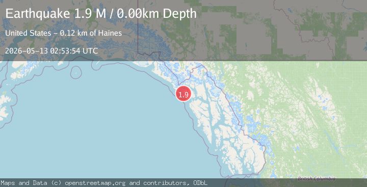 Map of Southeastern Alaska