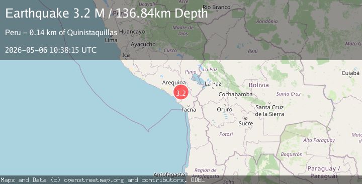 Map of southern Peru