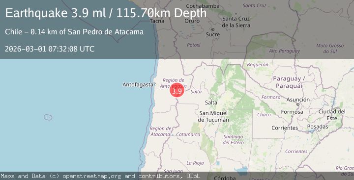 Map of Antofagasta, Chile