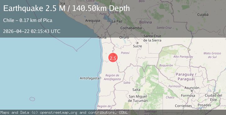 Map of Antofagasta, Chile