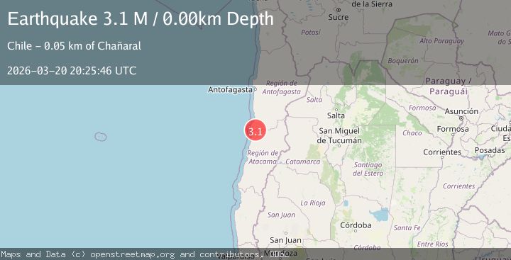 Map of Antofagasta, Chile