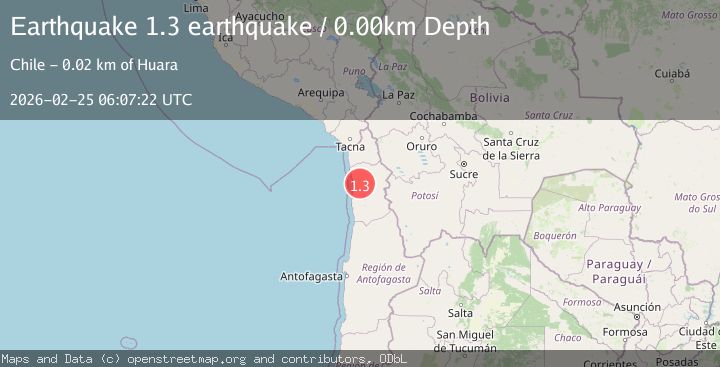Map of Tarapaca, Chile