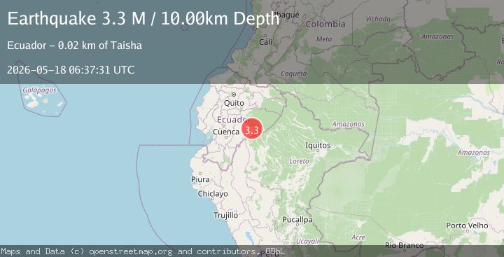 Map of Peru-Ecuador border region