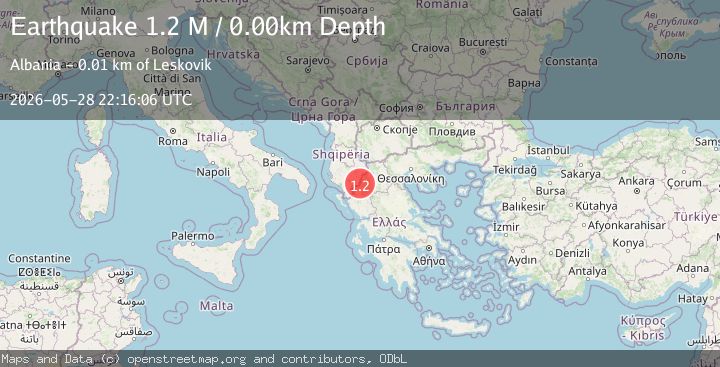 Map of Greece-Albania border region