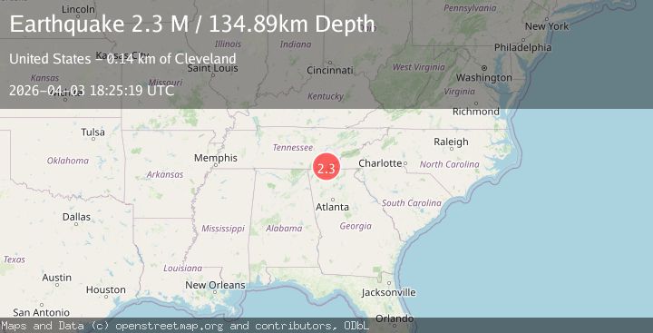 Map of eastern Tennessee