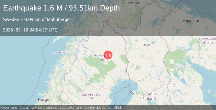 Map of Sweden