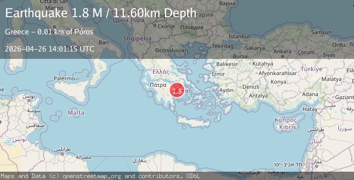 Map of Offshore southern Greece