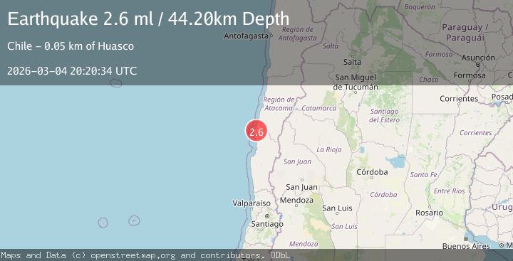 Map of Atacama, Chile