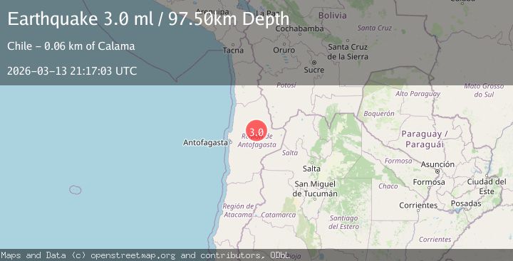 Map of Antofagasta, Chile