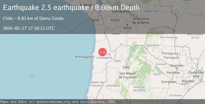 Map of Antofagasta, Chile