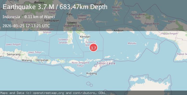 Map of Banda Sea